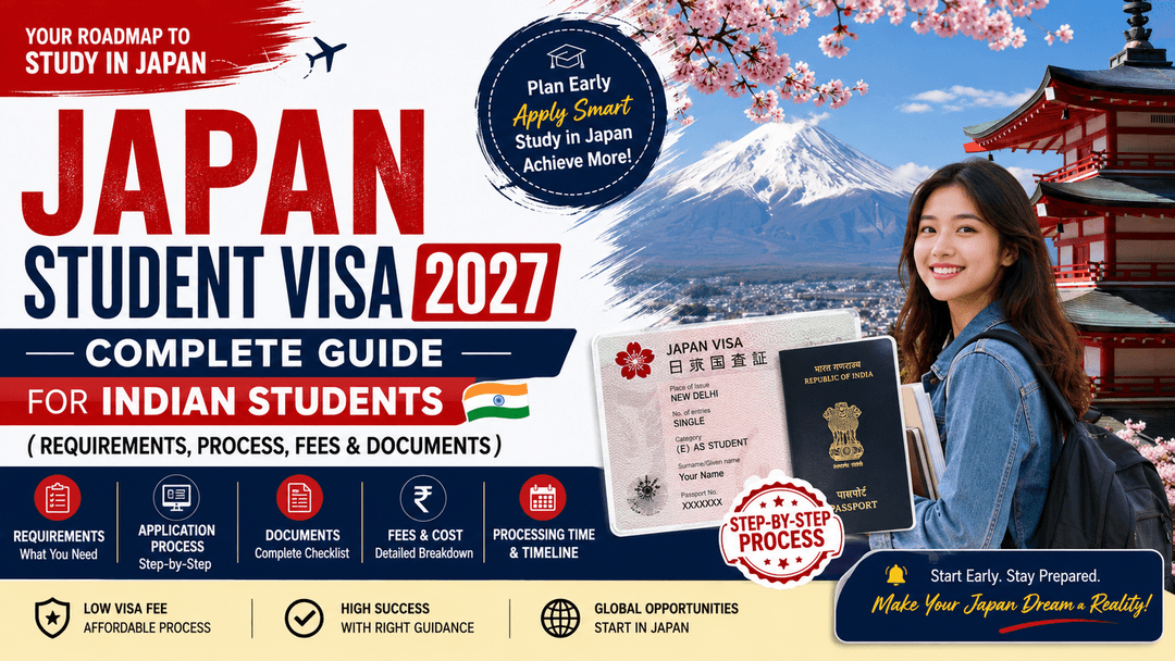 Japan Student Visa 2027: Complete Guide for Indian Students (Requirements, Process, Fees & Documents)