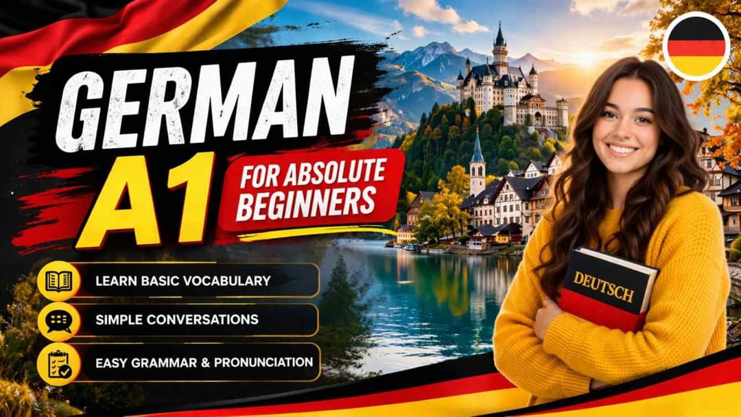 German A1 for Absolute Beginners – Complete Guide to Learn from Scratch