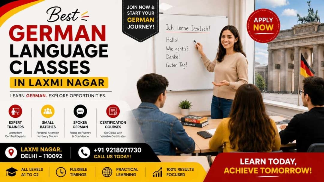 Best German Language Classes in Laxmi Nagar – Apply Now