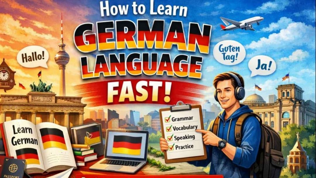 How to Learn German Language Fast: Beginner to Advanced Learning Plan (2026)