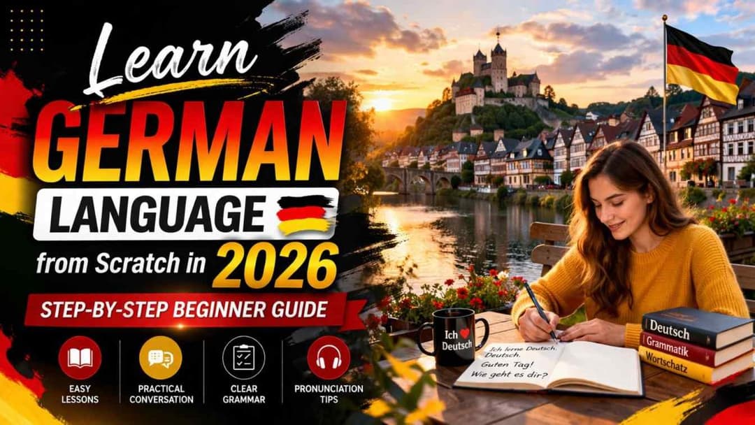 Learn German Language from Scratch in 2026 – Step-by-Step Beginner Guide